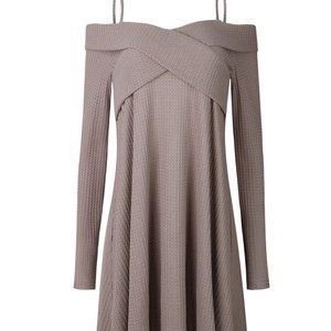 *Last One *XL* Crisscross Khaki Tunic Sweater